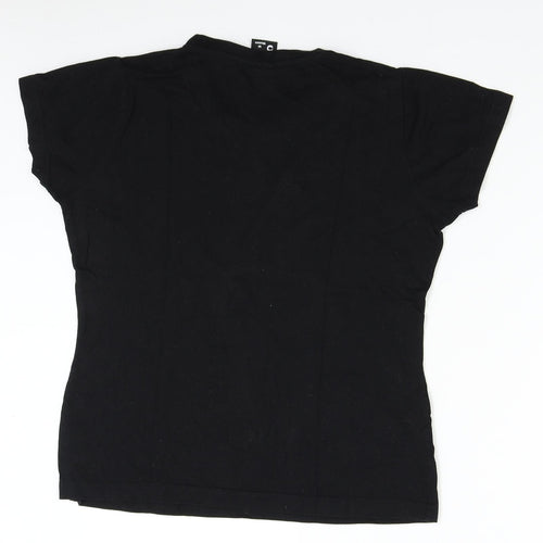 Tulzo Womens Black   Basic T-Shirt Size M  - Cat