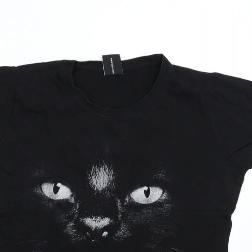 Tulzo Womens Black   Basic T-Shirt Size M  - Cat