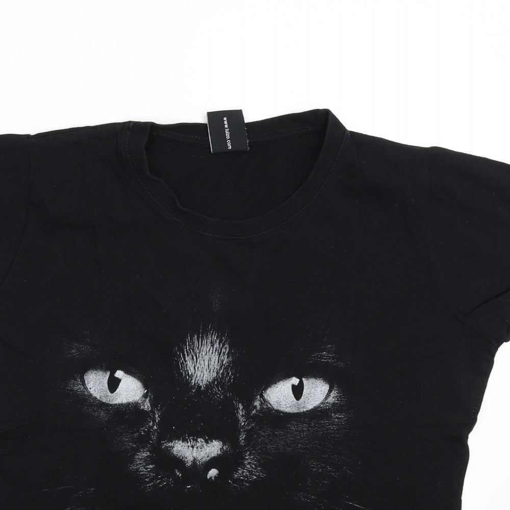 Tulzo Womens Black   Basic T-Shirt Size M  - Cat