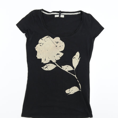 RESERVED Womens Black   Basic T-Shirt Size M