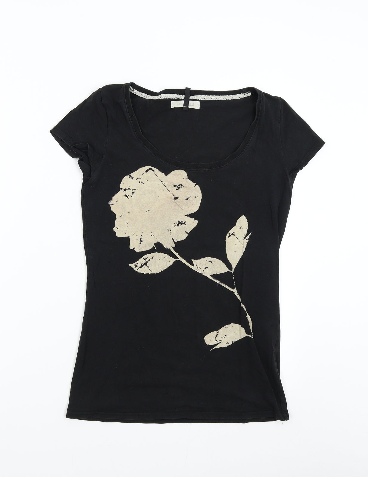 RESERVED Womens Black   Basic T-Shirt Size M