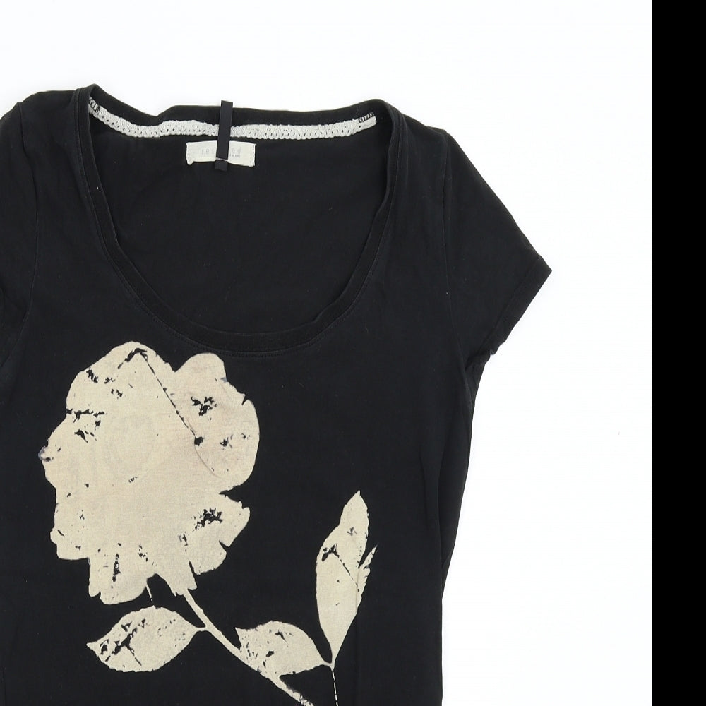 RESERVED Womens Black   Basic T-Shirt Size M