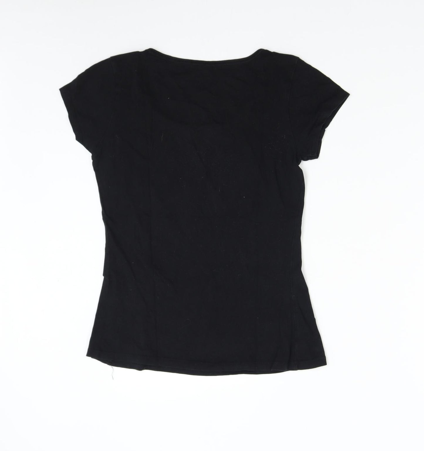 Preworn Womens Black   Basic T-Shirt Size M