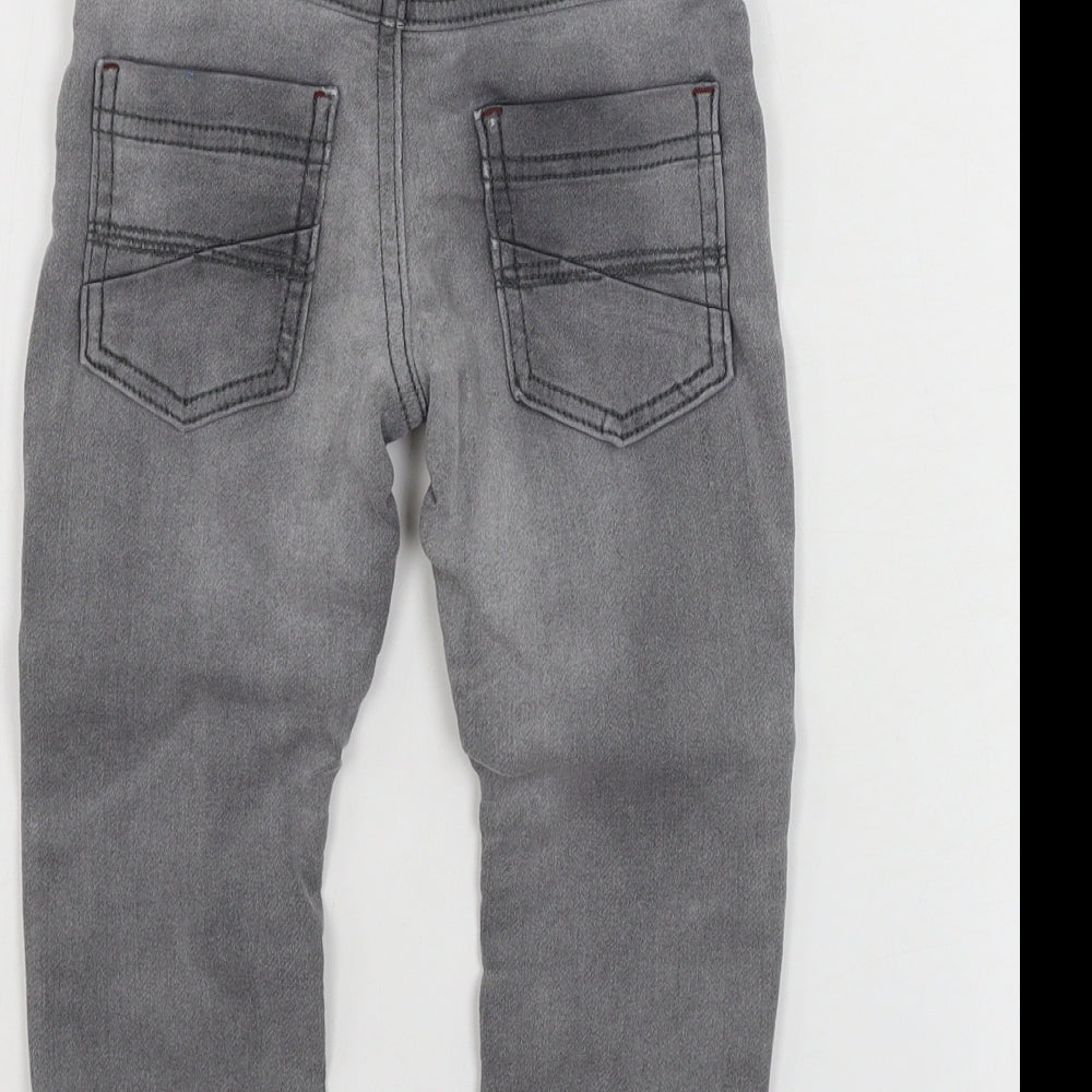 M&Co Girls Grey   Cargo Trousers Size 12-18 Months