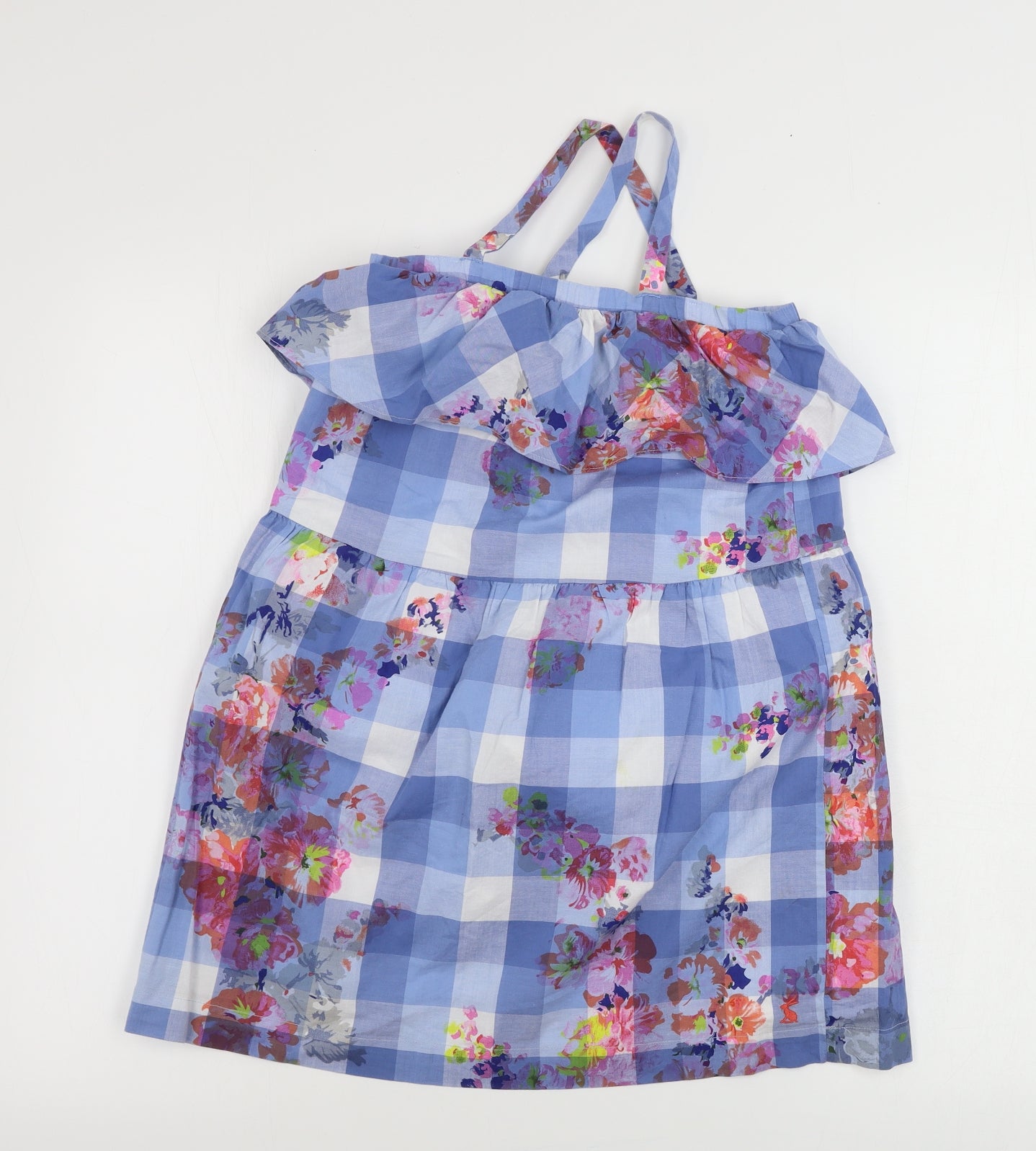 Joules  Girls Blue Floral  A-Line  Size 7-8 Years