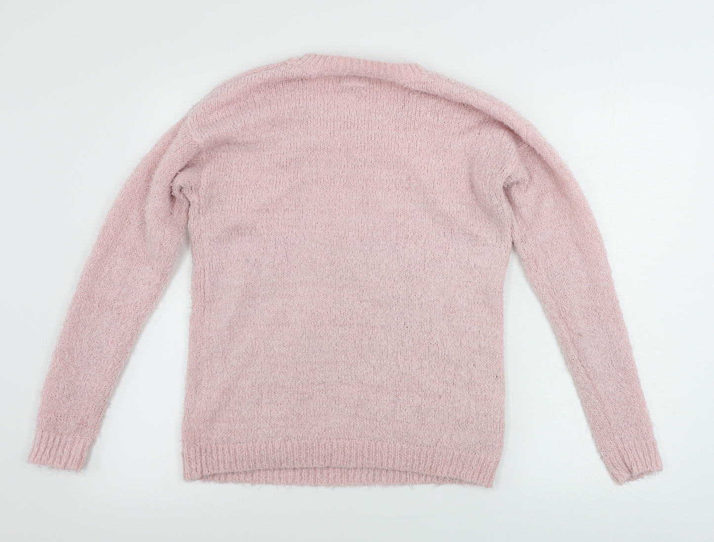 Merry christmas  Womens Pink   Pullover Jumper Size 12  - Christmas Jumper