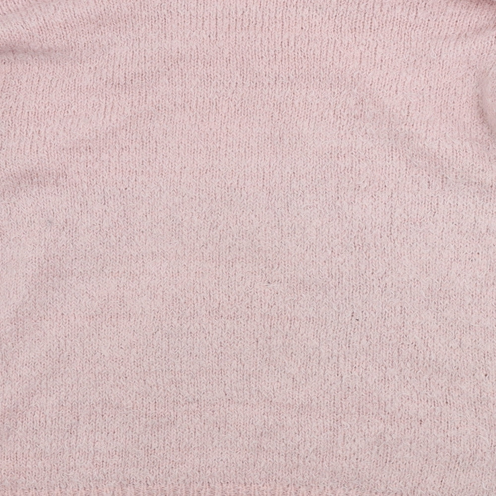 Merry christmas  Womens Pink   Pullover Jumper Size 12  - Christmas Jumper