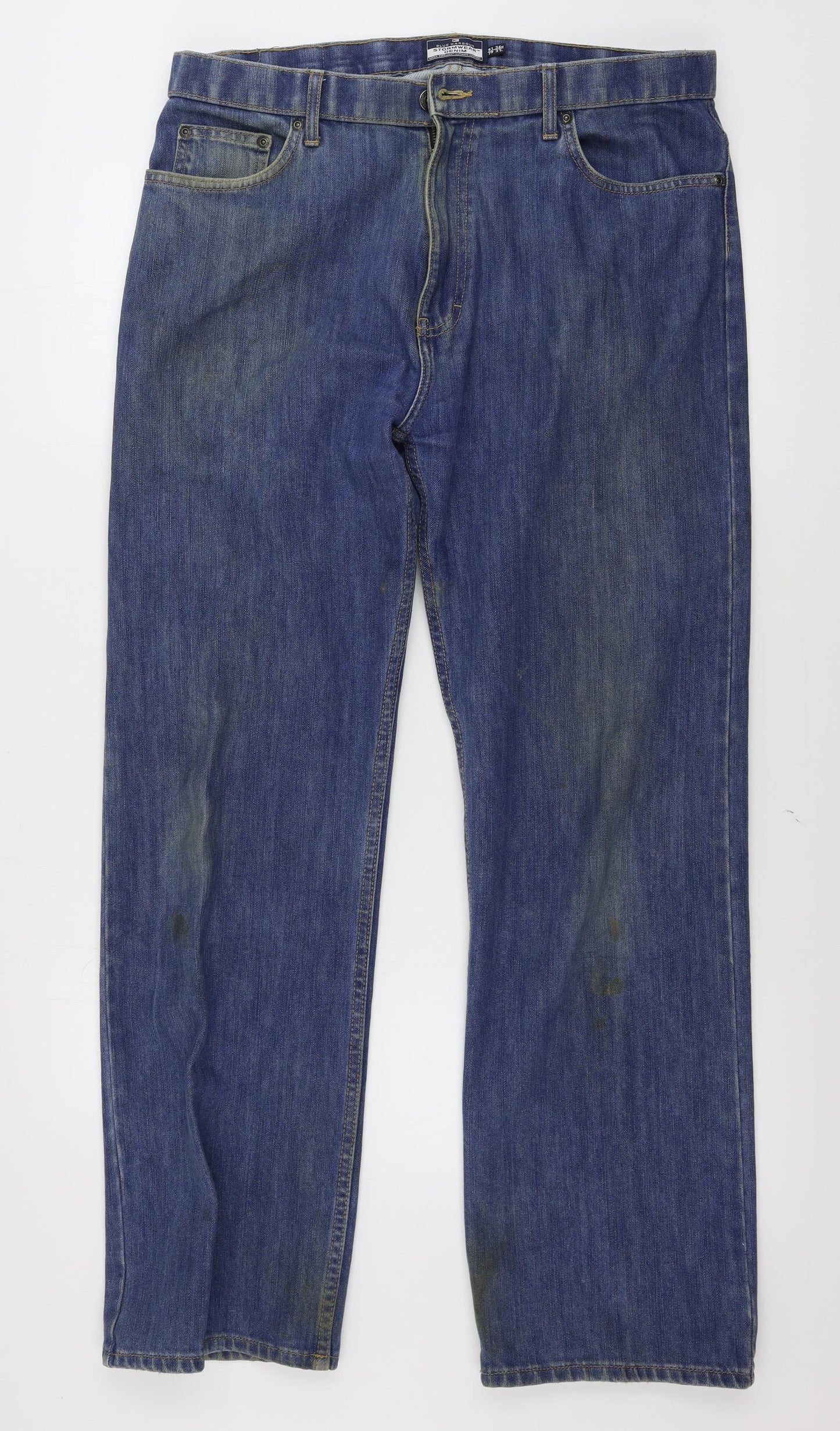 Marks and Spencer  Mens Blue   Straight Jeans Size 36 in L31 in