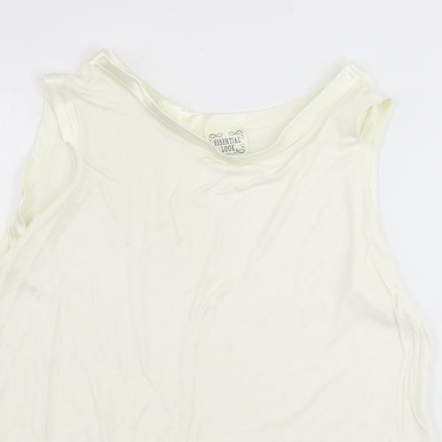 Essential look  Womens Ivory   Basic Tank Size M