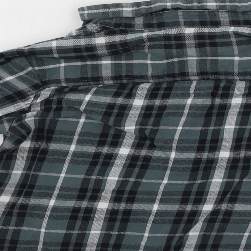 George  Boys Grey Check  Basic Button-Up Size 2-3 Years