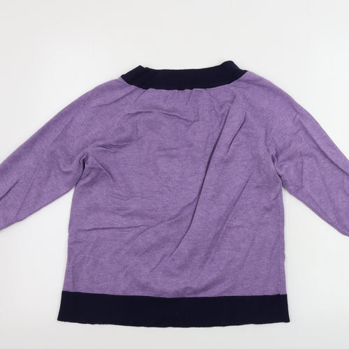 M&Co Womens Purple   Pullover Jumper Size 14