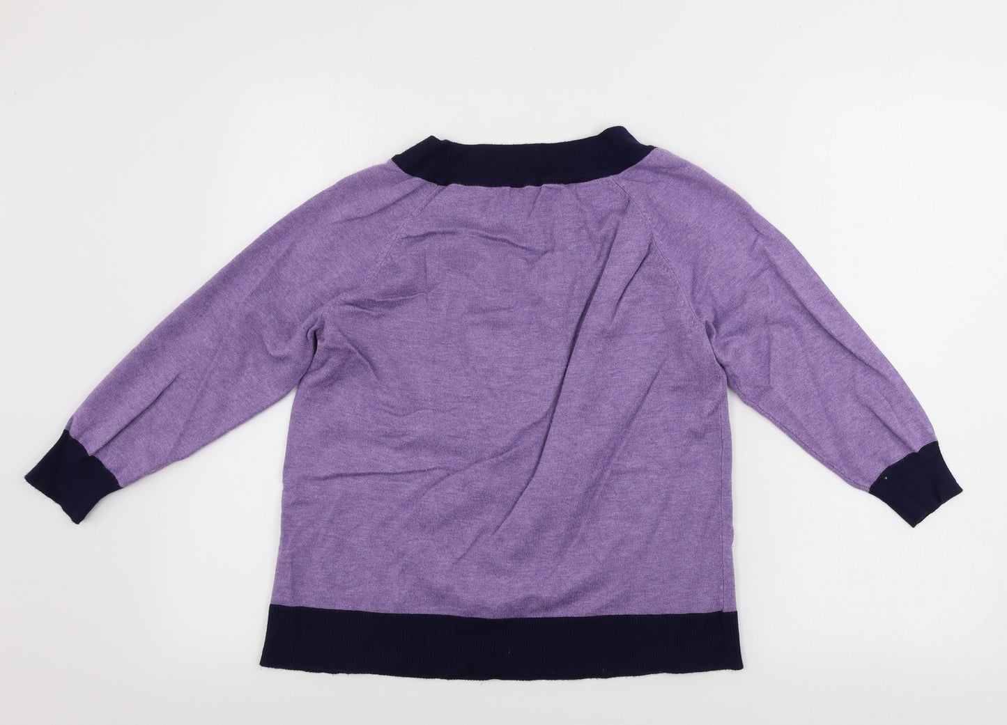 M&Co Womens Purple   Pullover Jumper Size 14