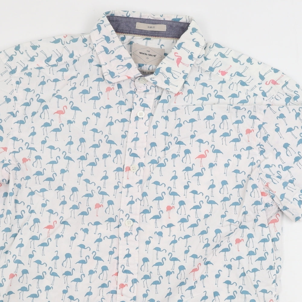 Fat Face  Mens White    Button-Up Size S