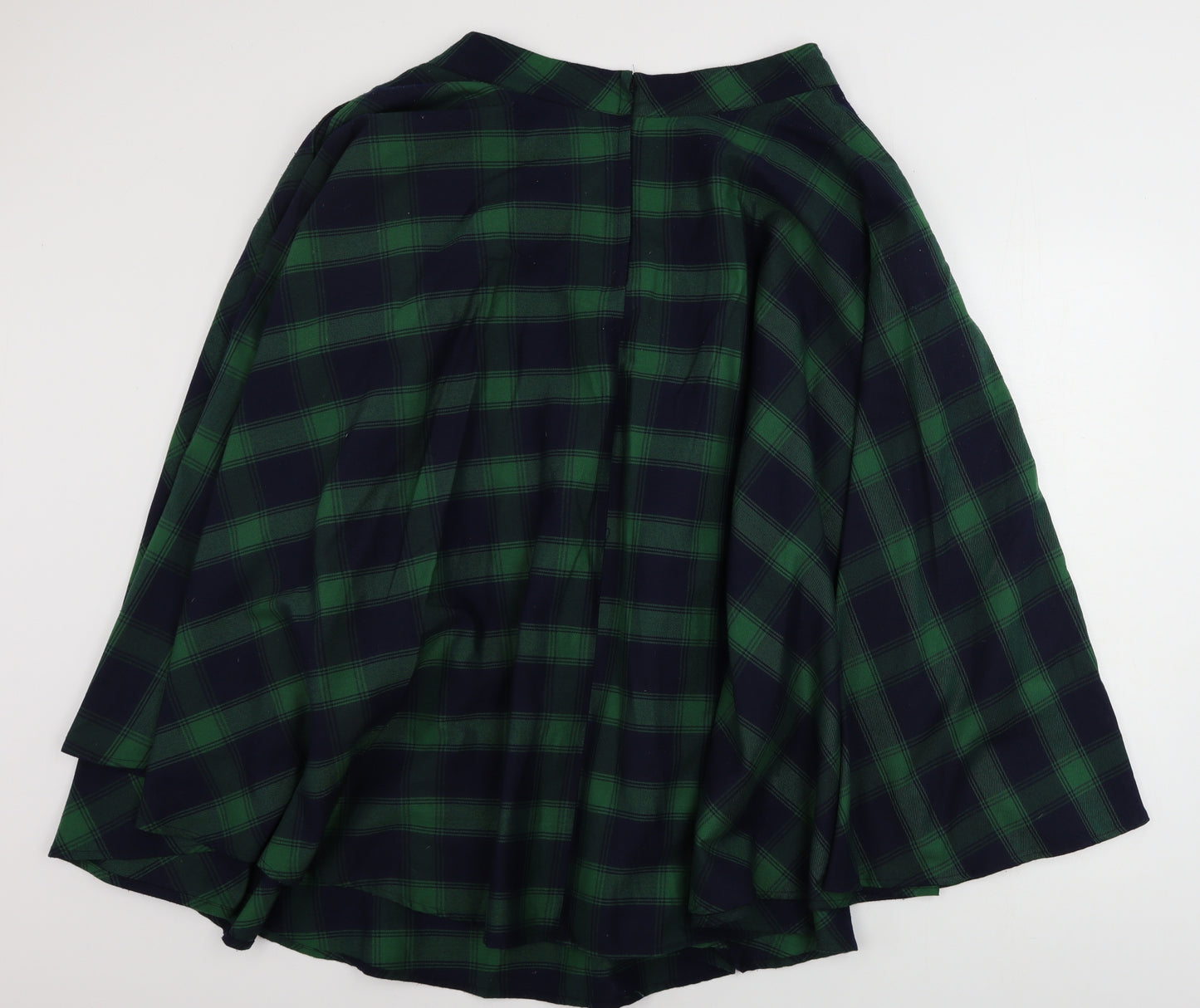 Voodoo Vixen  Womens Blue Check  A-Line Skirt Size L