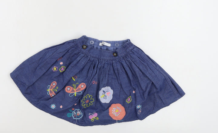 Marks and Spencer Girls Blue A-Line Skirt Size 3-4 Years