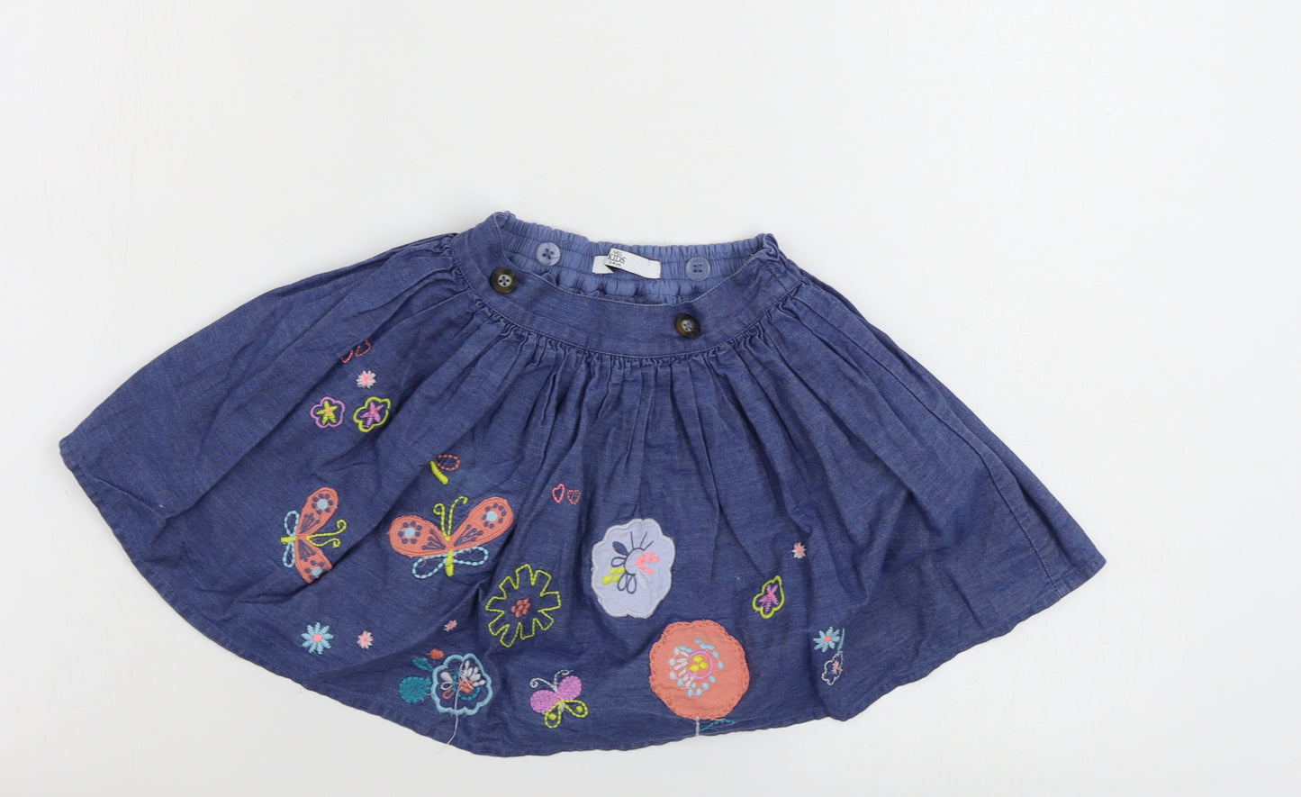 Marks and Spencer  Girls Blue   A-Line Skirt Size 3-4 Years