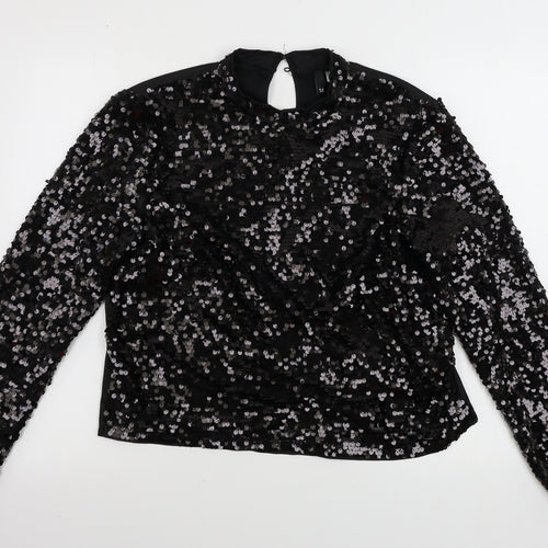 H&M  Womens Black   Pullover Jumper Size 14