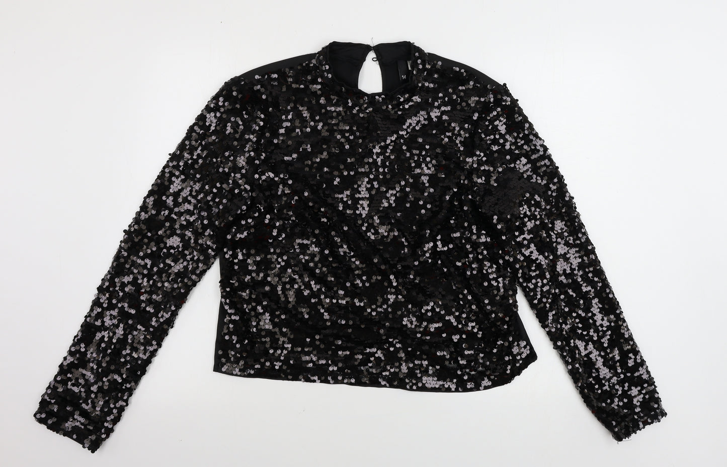 H&M  Womens Black   Pullover Jumper Size 14