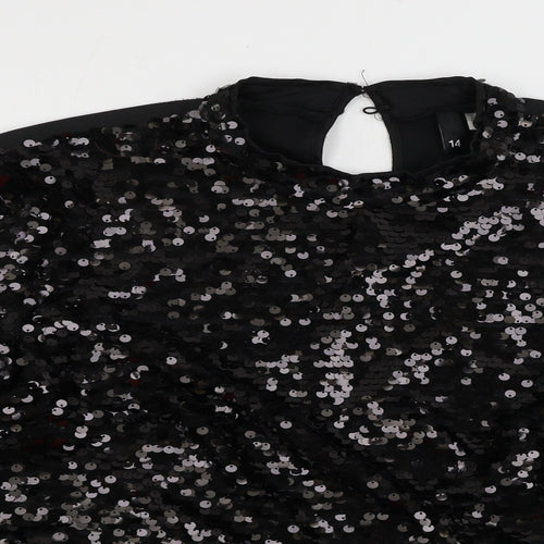 H&M  Womens Black   Pullover Jumper Size 14