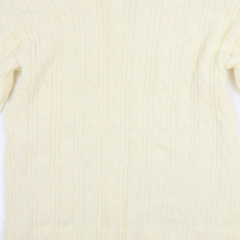PRETTYLITTLETHING Womens Ivory   Pullover Jumper Size S