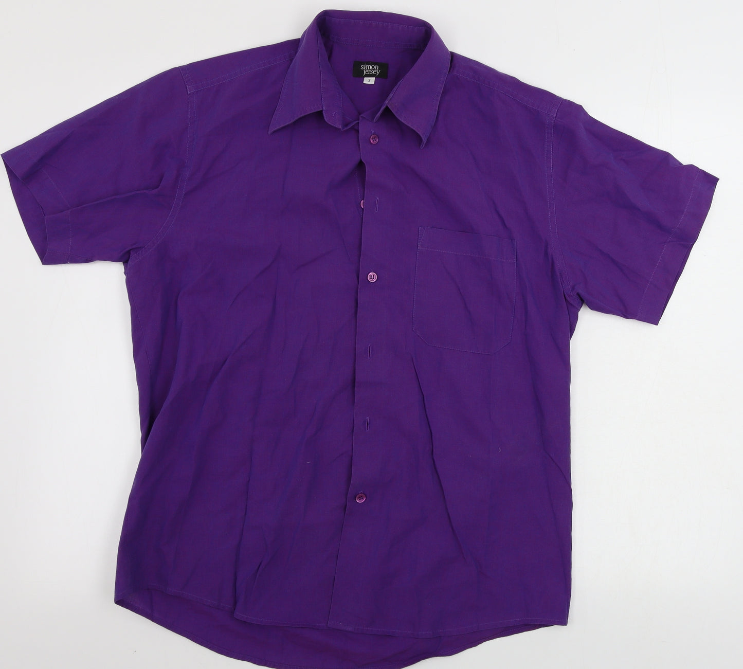 Simon jersey  Mens Purple    Button-Up Size S