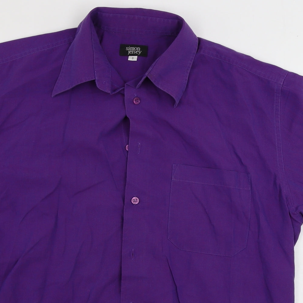 Simon jersey  Mens Purple    Button-Up Size S