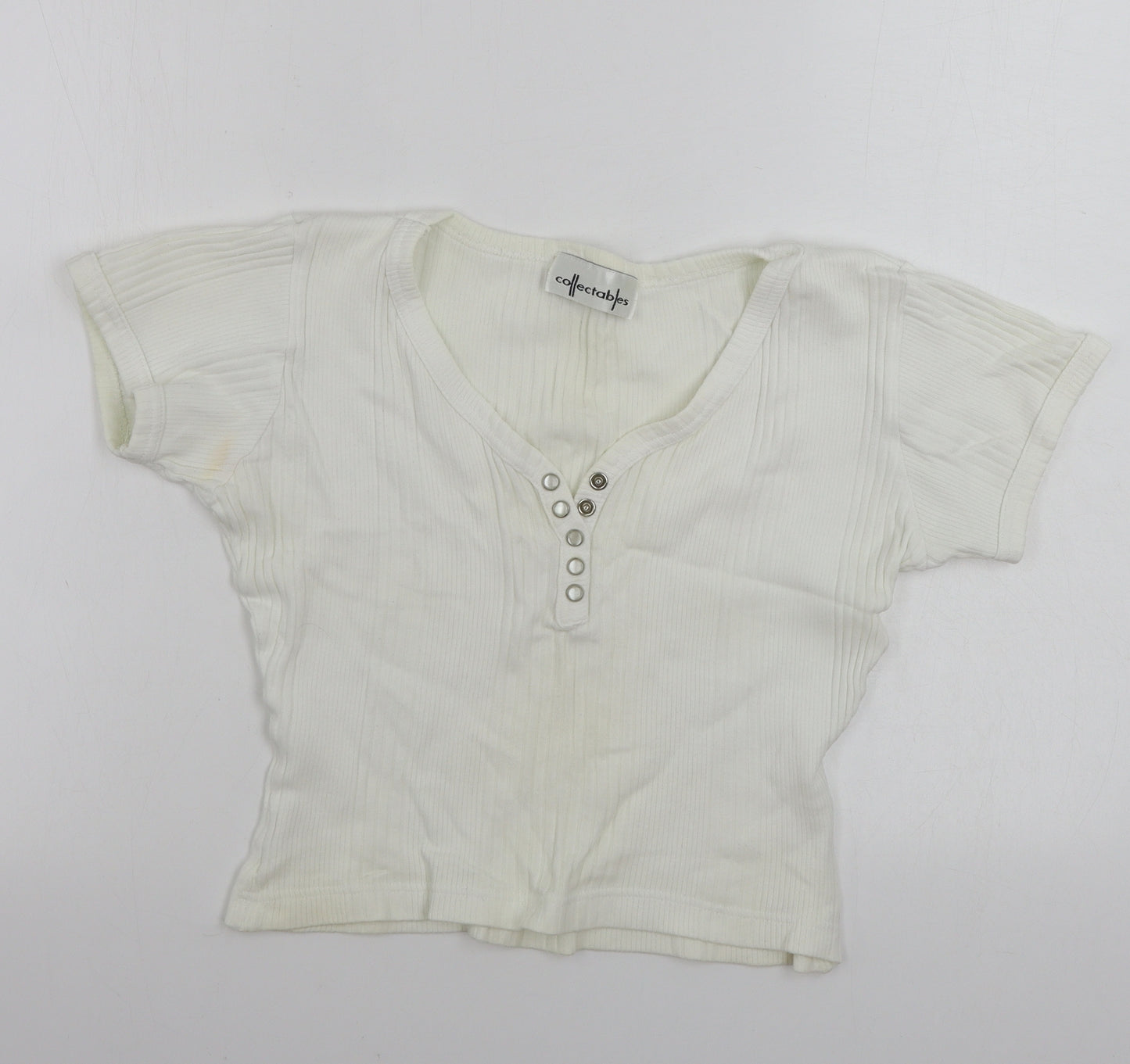 Collectables  Womens Ivory   Basic T-Shirt Size XL