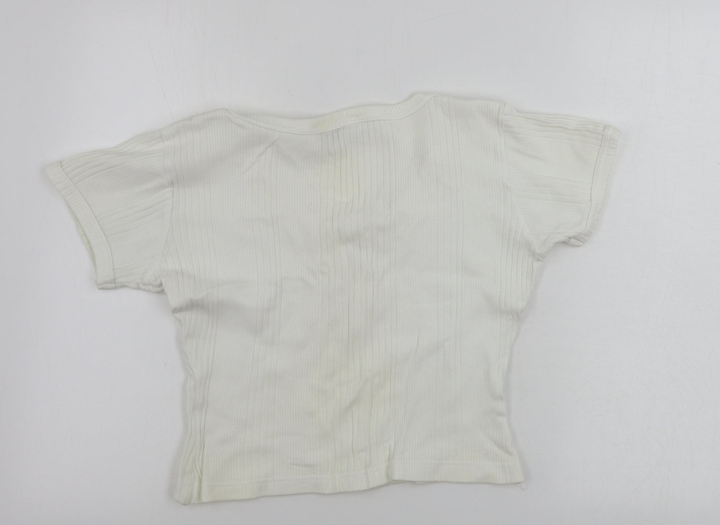 Collectables  Womens Ivory   Basic T-Shirt Size XL