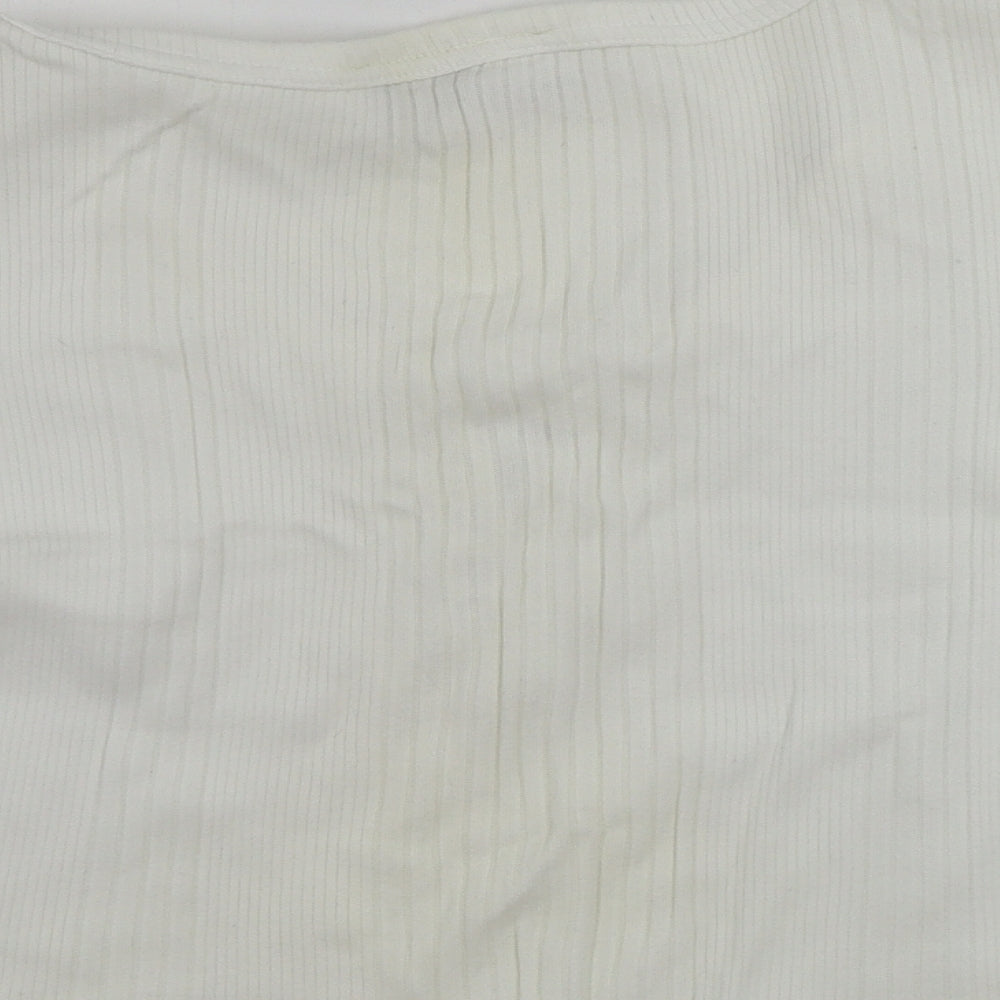 Collectables  Womens Ivory   Basic T-Shirt Size XL