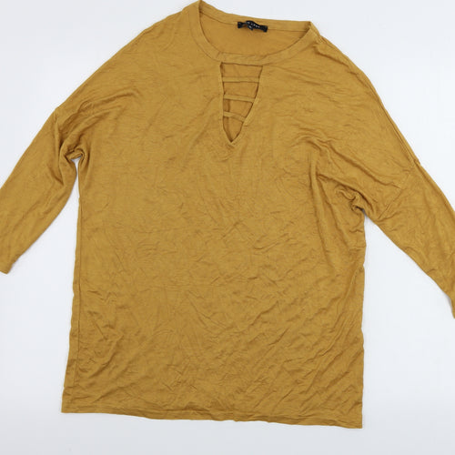 New Look  Womens Yellow   Basic Blouse Size 12