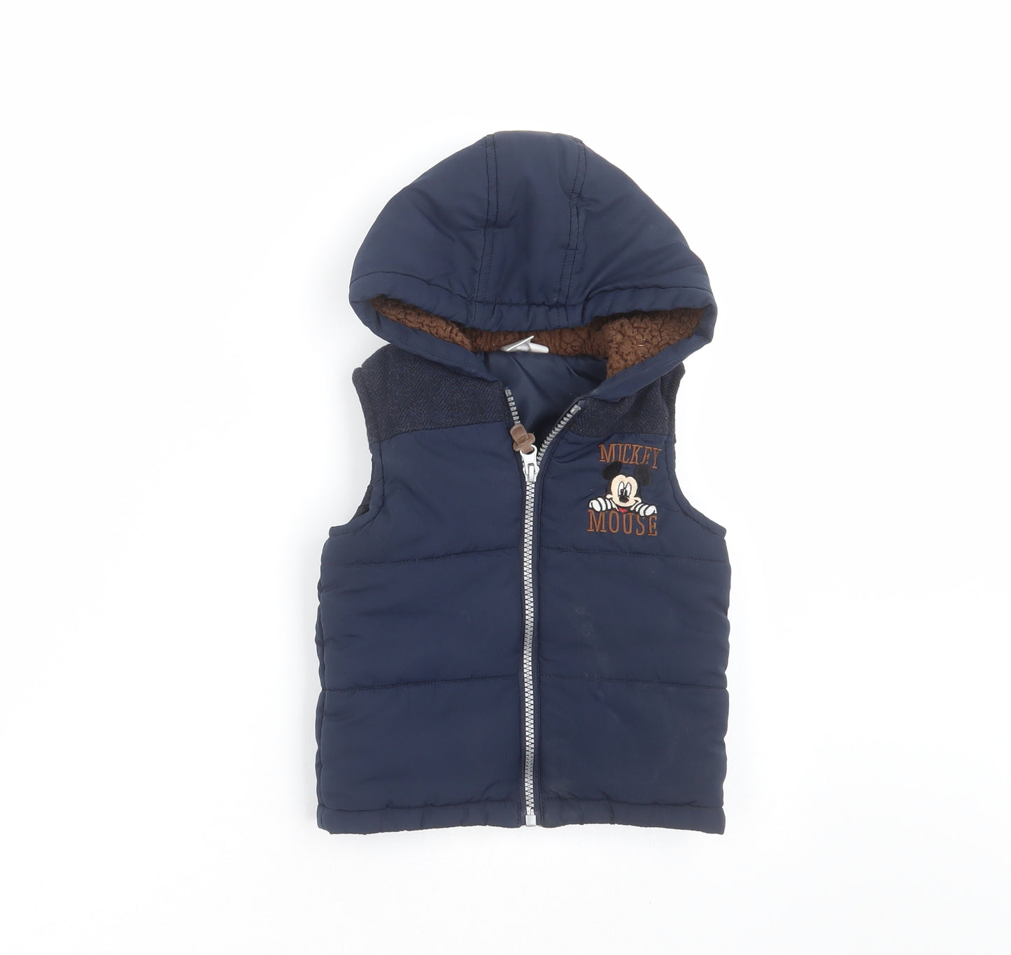 Sports Direct Baby Blue   Gilet Jacket Size 18-24 Months  - mickey mouse
