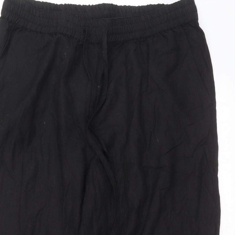 Anothology Womens Black   Cropped Trousers Size 16 L20 in