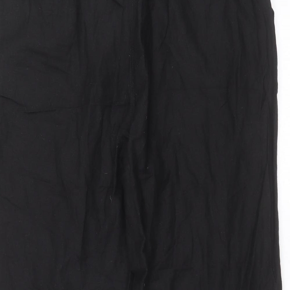 Anothology Womens Black   Cropped Trousers Size 16 L20 in