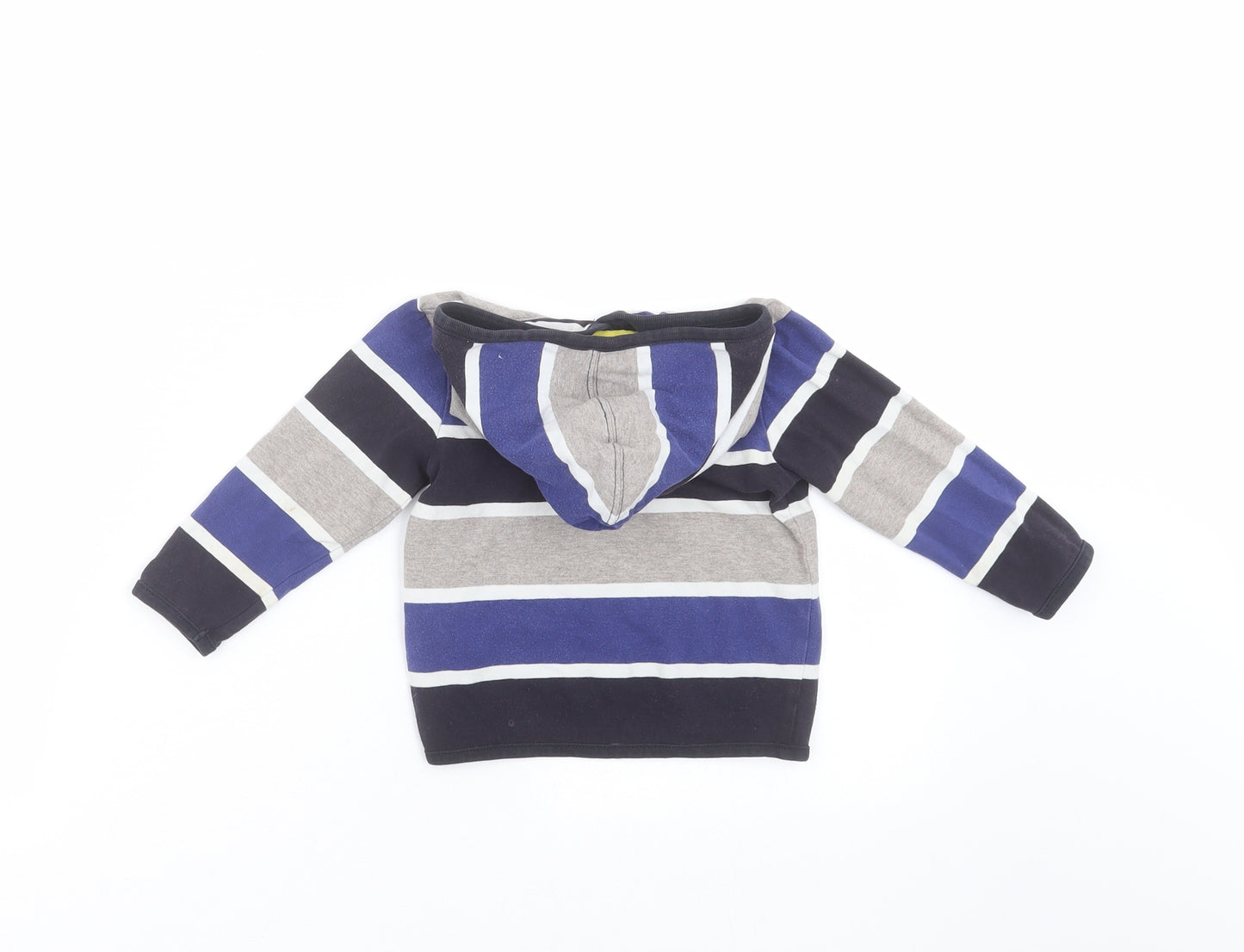 Steiff Boys Blue Striped  Pullover Jumper Size 12-18 Months  - hoodie