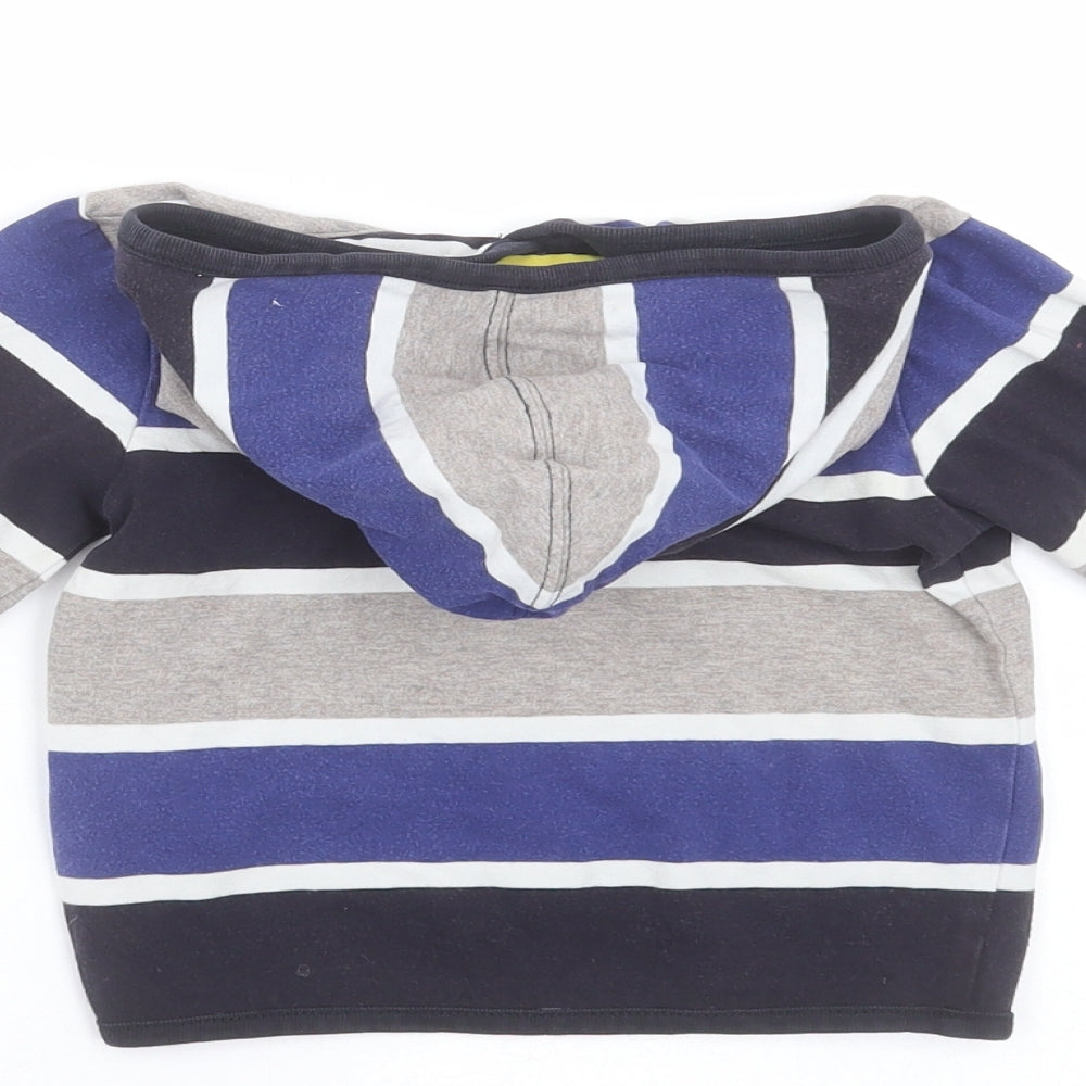 Steiff Boys Blue Striped  Pullover Jumper Size 12-18 Months  - hoodie