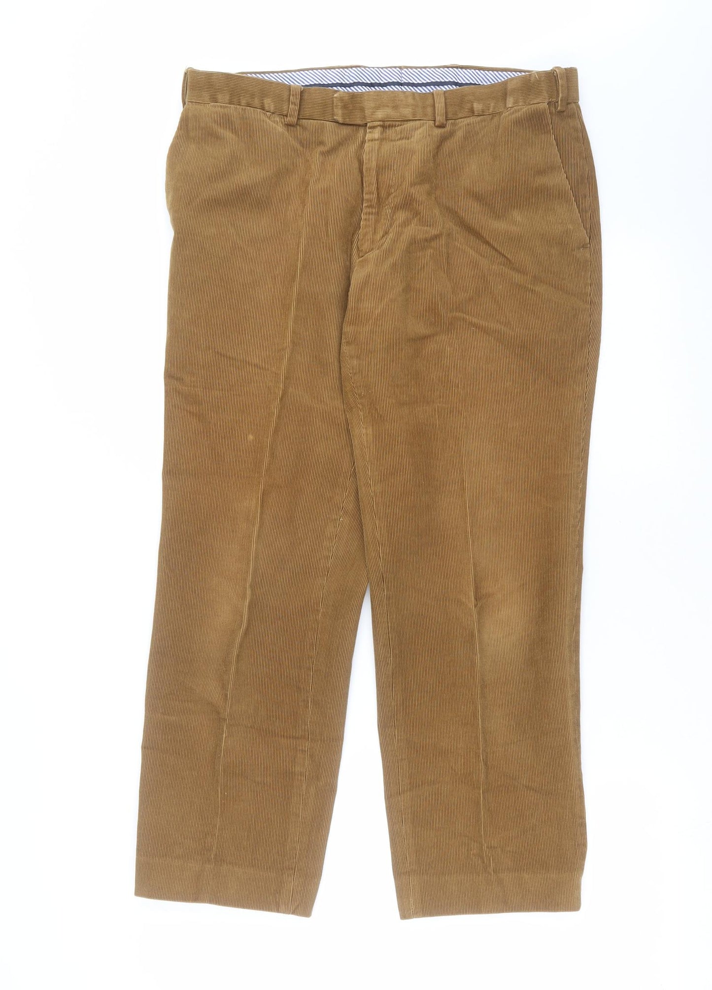 Marks and Spencer Mens Brown  Corduroy Trousers  Size 34 in L29 in