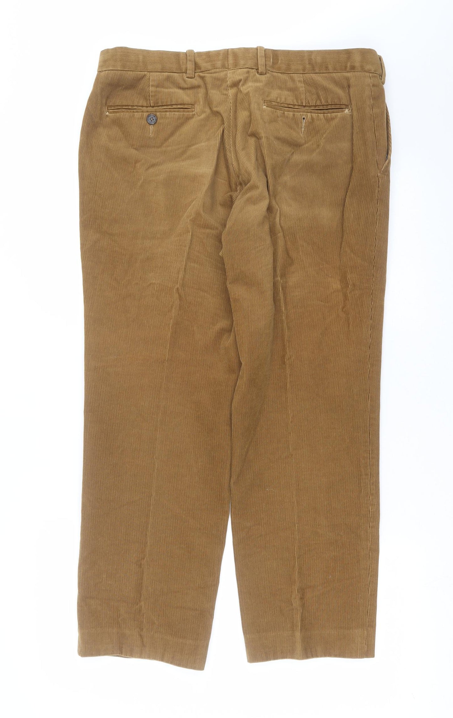 Marks and Spencer Mens Brown  Corduroy Trousers  Size 34 in L29 in