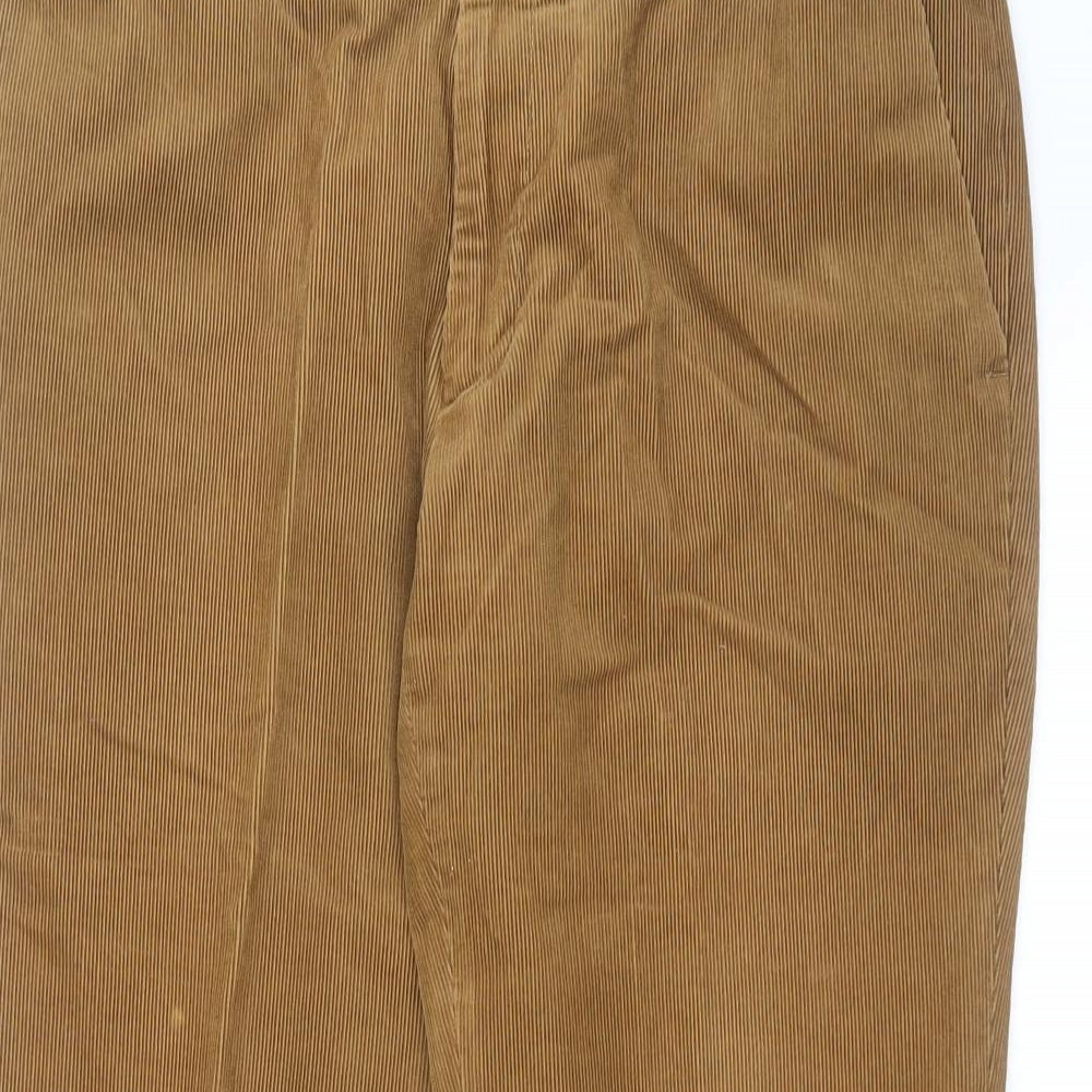 Marks and Spencer Mens Brown  Corduroy Trousers  Size 34 in L29 in