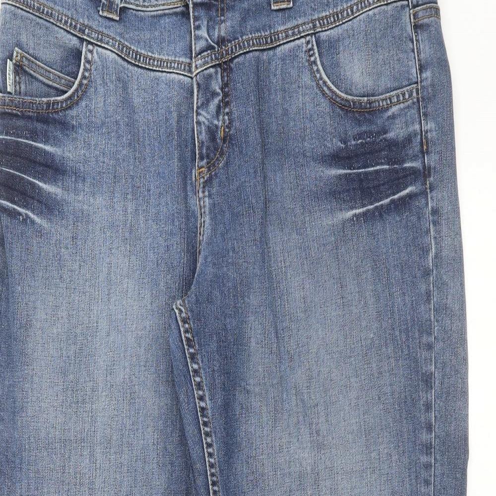 Simply Womens Blue  Denim Cropped Jeans Size 18 L23 in