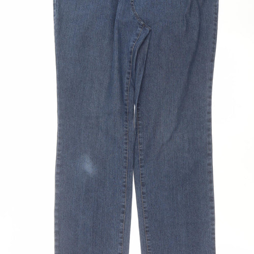 Zaffiri Womens Blue  Denim Straight Jeans Size 16 L33 in