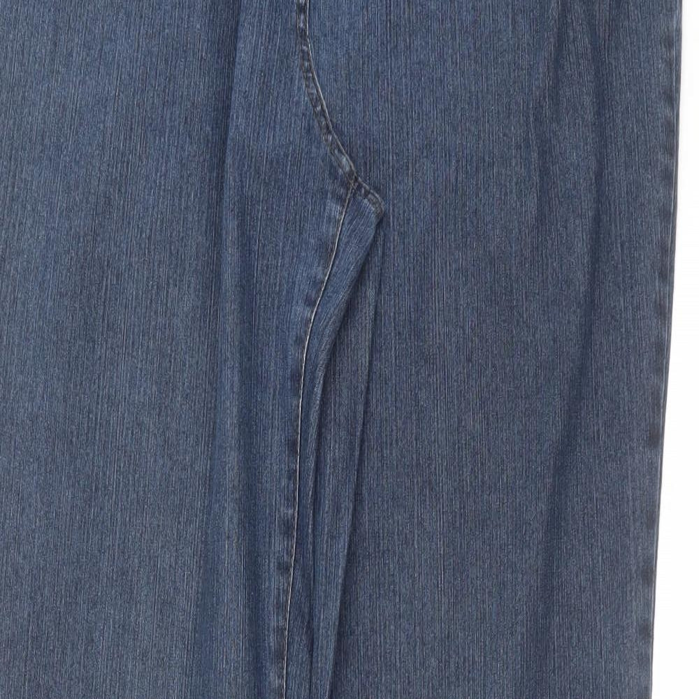Zaffiri Womens Blue  Denim Straight Jeans Size 16 L33 in