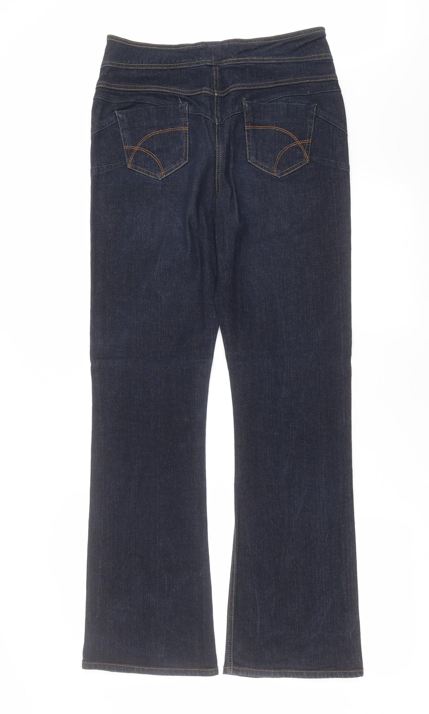 George Womens Blue  Denim Bootcut Jeans Size 14 L32 in