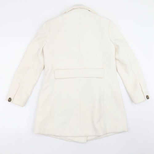 ASOS Womens Ivory   Pea Coat Coat Size 8