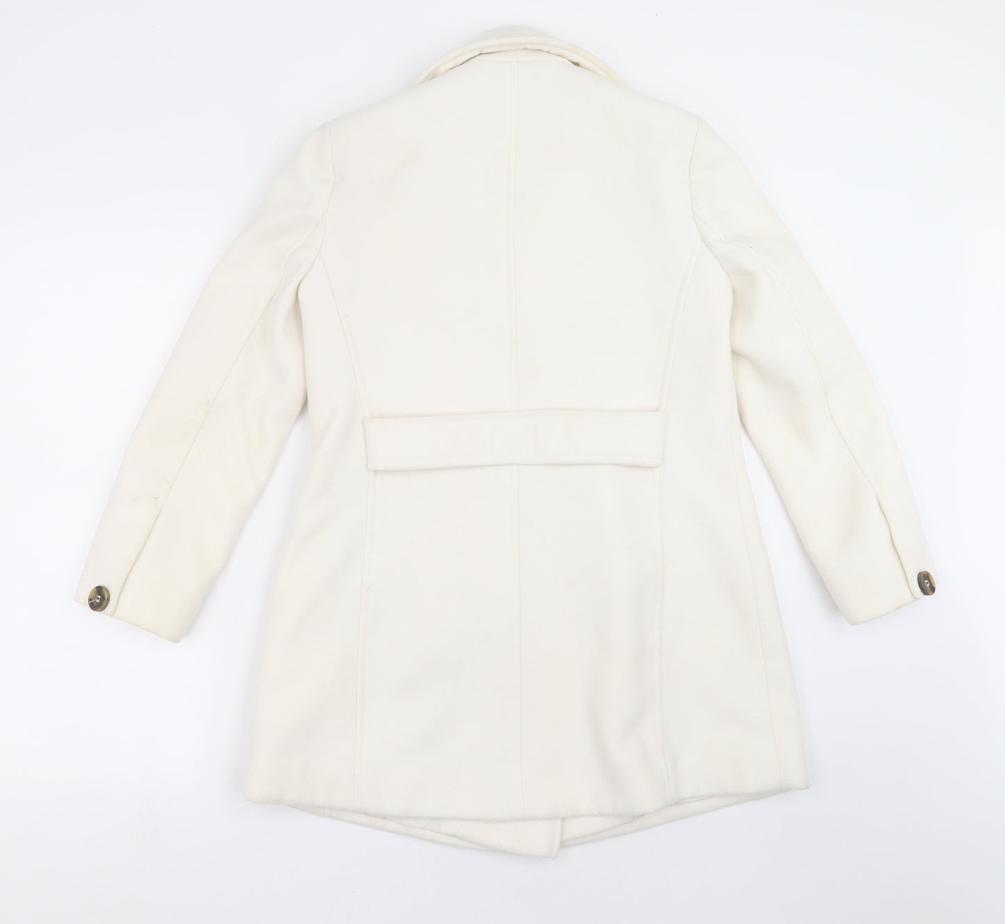 ASOS Womens Ivory   Pea Coat Coat Size 8