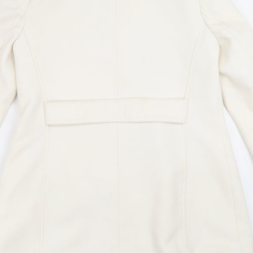 ASOS Womens Ivory   Pea Coat Coat Size 8
