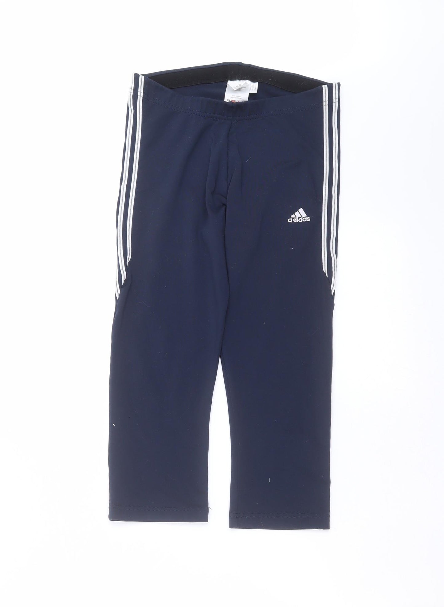 adidas Womens Blue   Cropped Leggings Size 14 L20 in