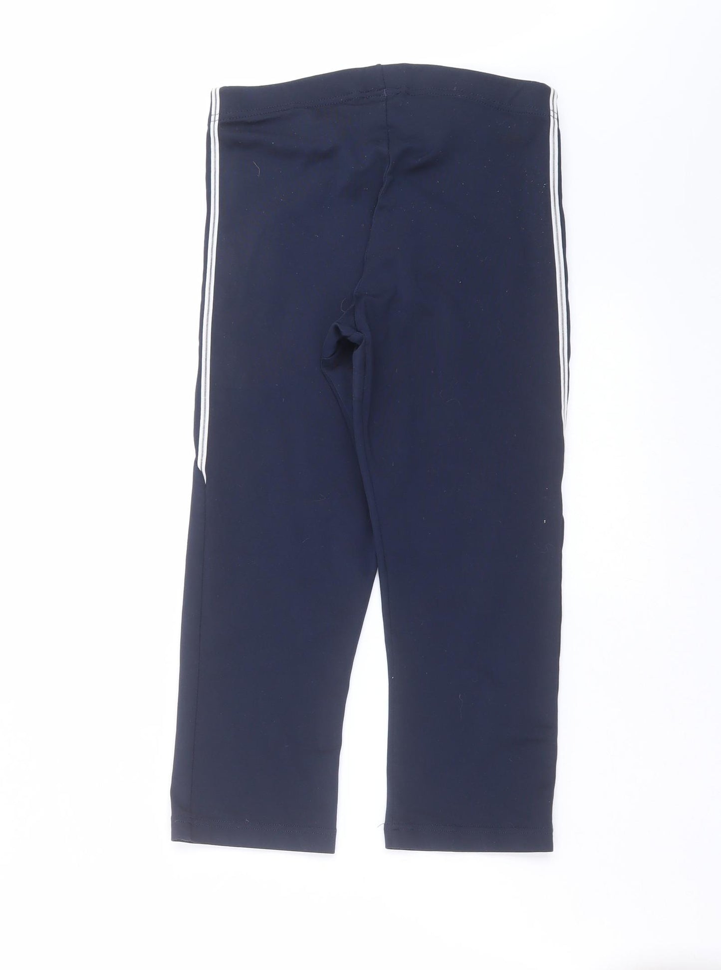 adidas Womens Blue   Cropped Leggings Size 14 L20 in