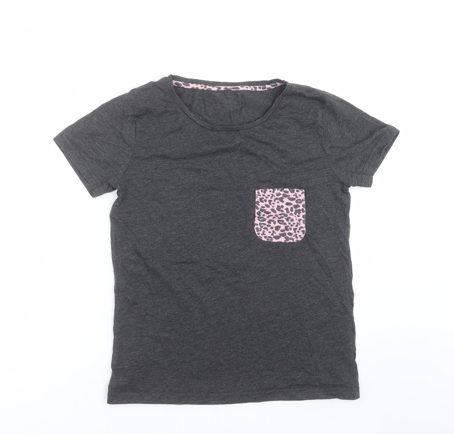George Womens Grey Solid  Top Pyjama Top Size 4