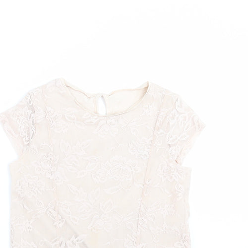 George Girls Pink Floral  Basic Blouse Size 11-12 Years