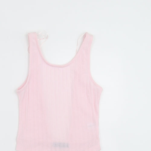 Select Womens Pink Striped  Bodysuit One-Piece Size XS